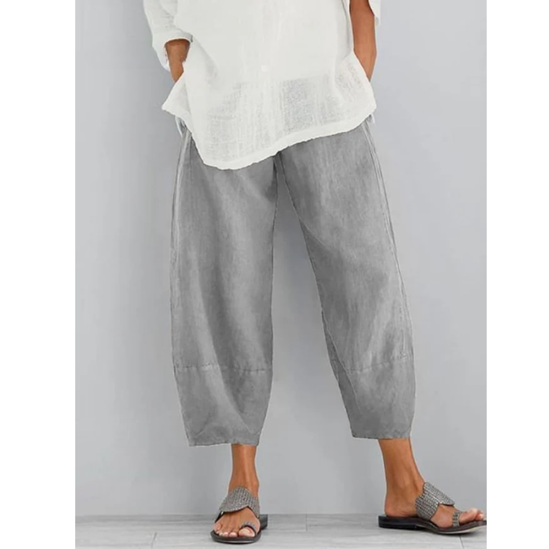 Etta | Cropped Relaxed Wide-Leg Trousers