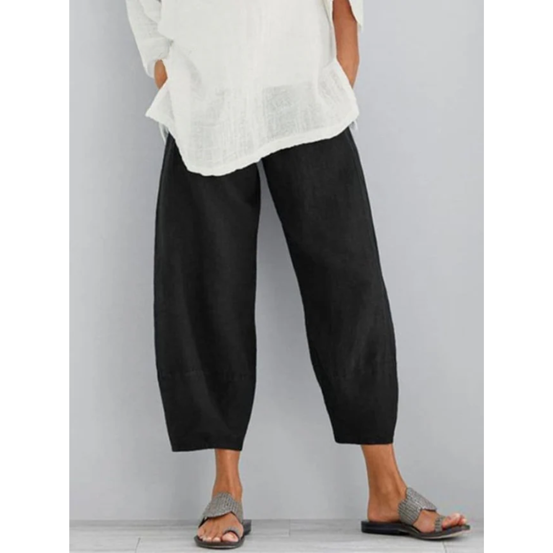 Etta | Cropped Relaxed Wide-Leg Trousers