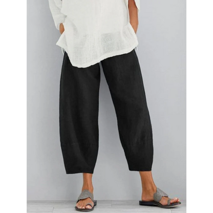 Etta | Cropped Relaxed Wide-Leg Trousers