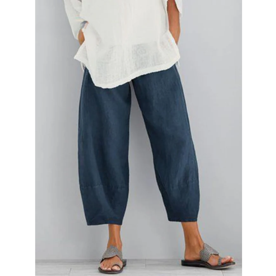 Etta | Cropped Relaxed Wide-Leg Trousers
