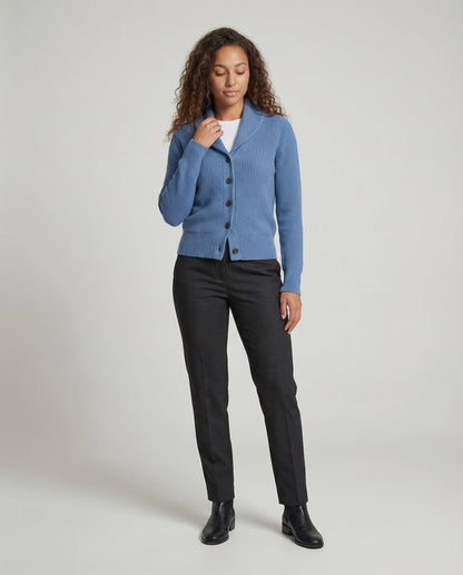 Women's Button-Front Cardigan | Shawl Collar