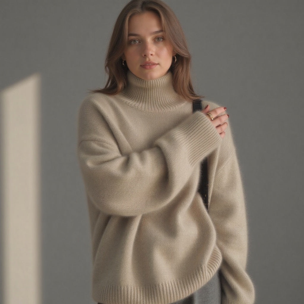 Thomasina | Roll Neck Oversized Jumper