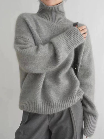 Women's Roll Neck Jumper | Relaxed Fit