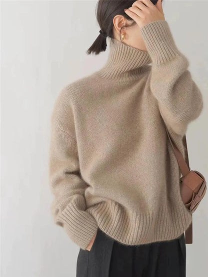 Women's Roll Neck Jumper | Relaxed Fit