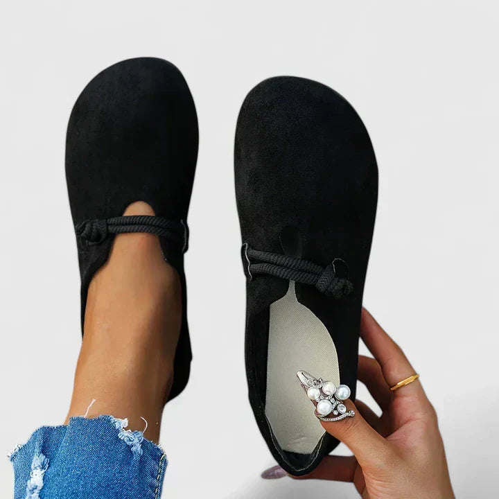 Women's Round-Toe Rope-Strap Flats | Slip-On