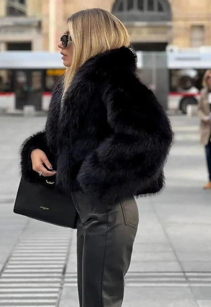 Ada | Cropped Shawl Collar Jacket