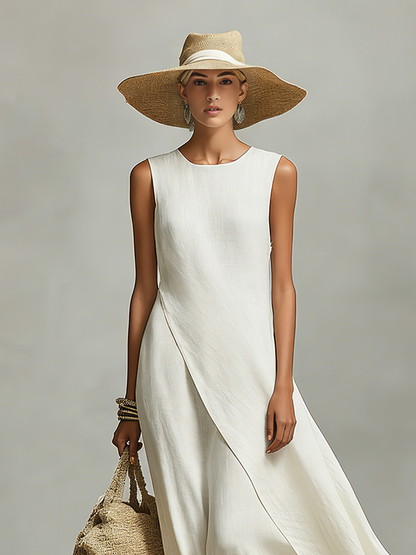 Women's Sleeveless Layered Dress | Maxi