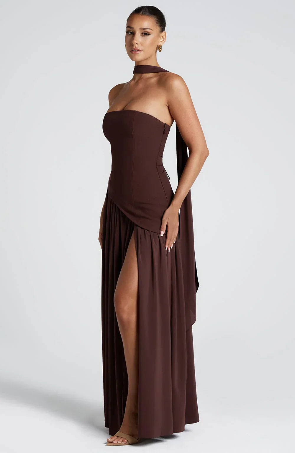 Celia | Maxi Strapless Corset Dress