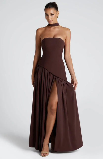 Celia | Maxi Strapless Corset Dress