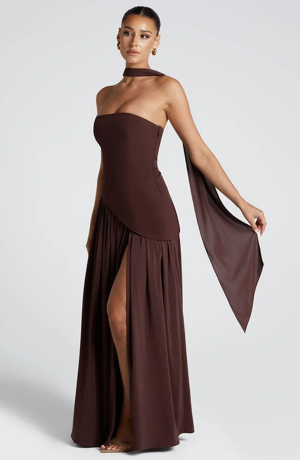 Celia | Maxi Strapless Corset Dress