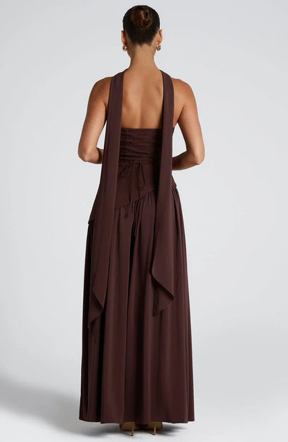 Celia | Maxi Strapless Corset Dress