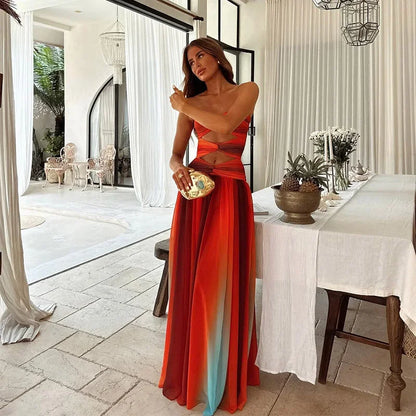 Lavinia | Maxi Strapless Cut-Out Dress