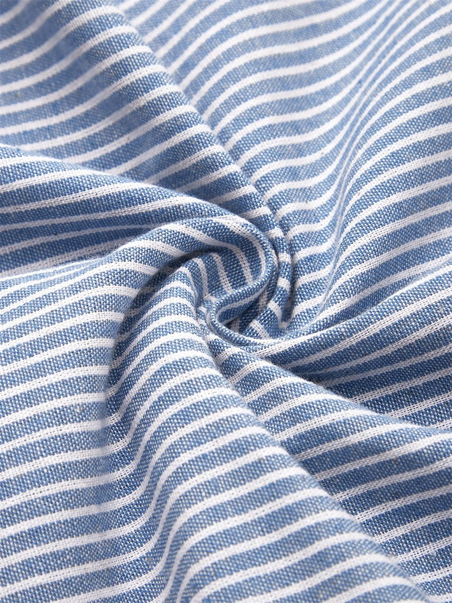 Women's Striped Button-Front Dress | Midi