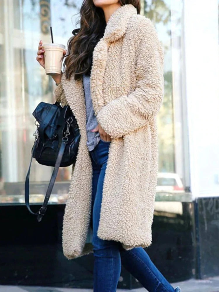 Women's Lapel Coat | Longline