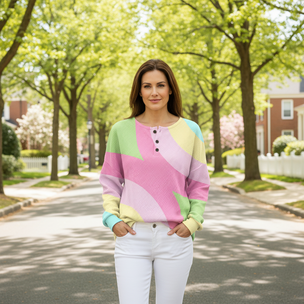 Women's Top | Button Placket