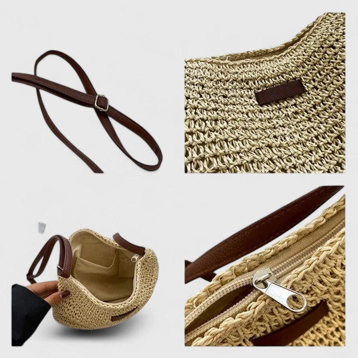 Women's Woven Shoulder Bag | Slouchy