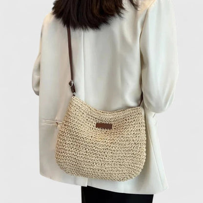 Women's Woven Shoulder Bag | Slouchy