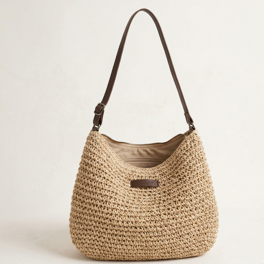 Women's Woven Shoulder Bag | Slouchy