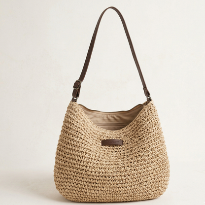 Women's Woven Shoulder Bag | Slouchy