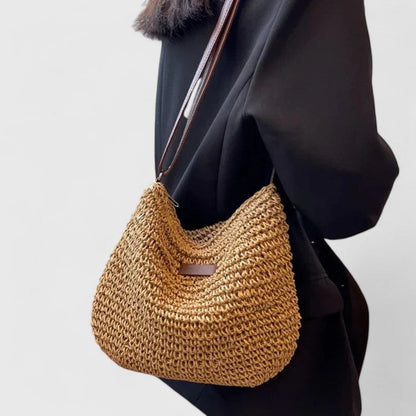 Women's Woven Shoulder Bag | Slouchy